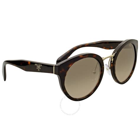 prada round tortoise sunglasses